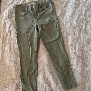 Eddie Bauer olive green skinny pants size 4